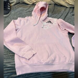 Adidas Light Pink Kids Hoodie Sz 14